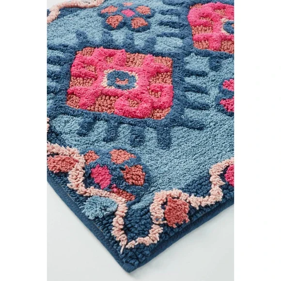 No Longer for sale- sorry Anthropologie Hand-Tufted Cemil Bath Mat 34" x 21" - Picture 2 of 4